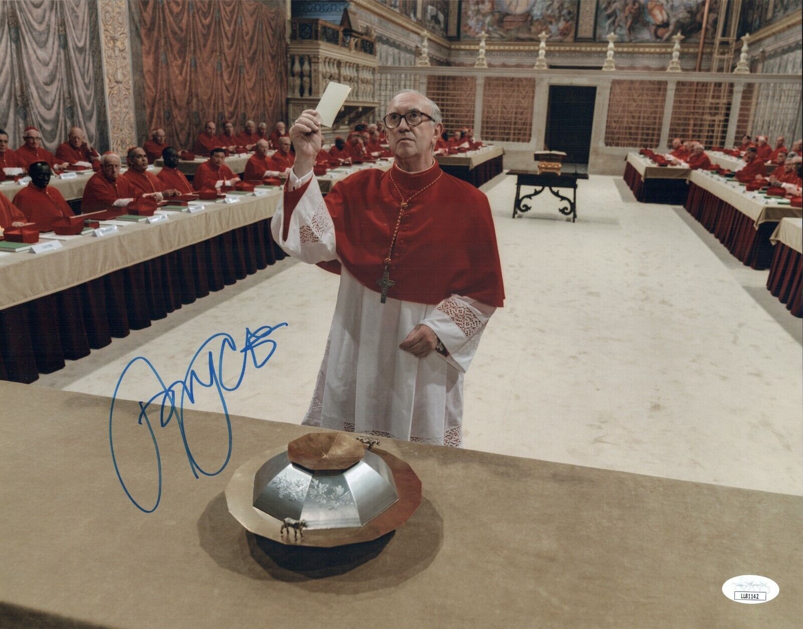 Jonathan Pryce Hand Signed 11x14 The Two Popes Authentic Autograph JSA COA