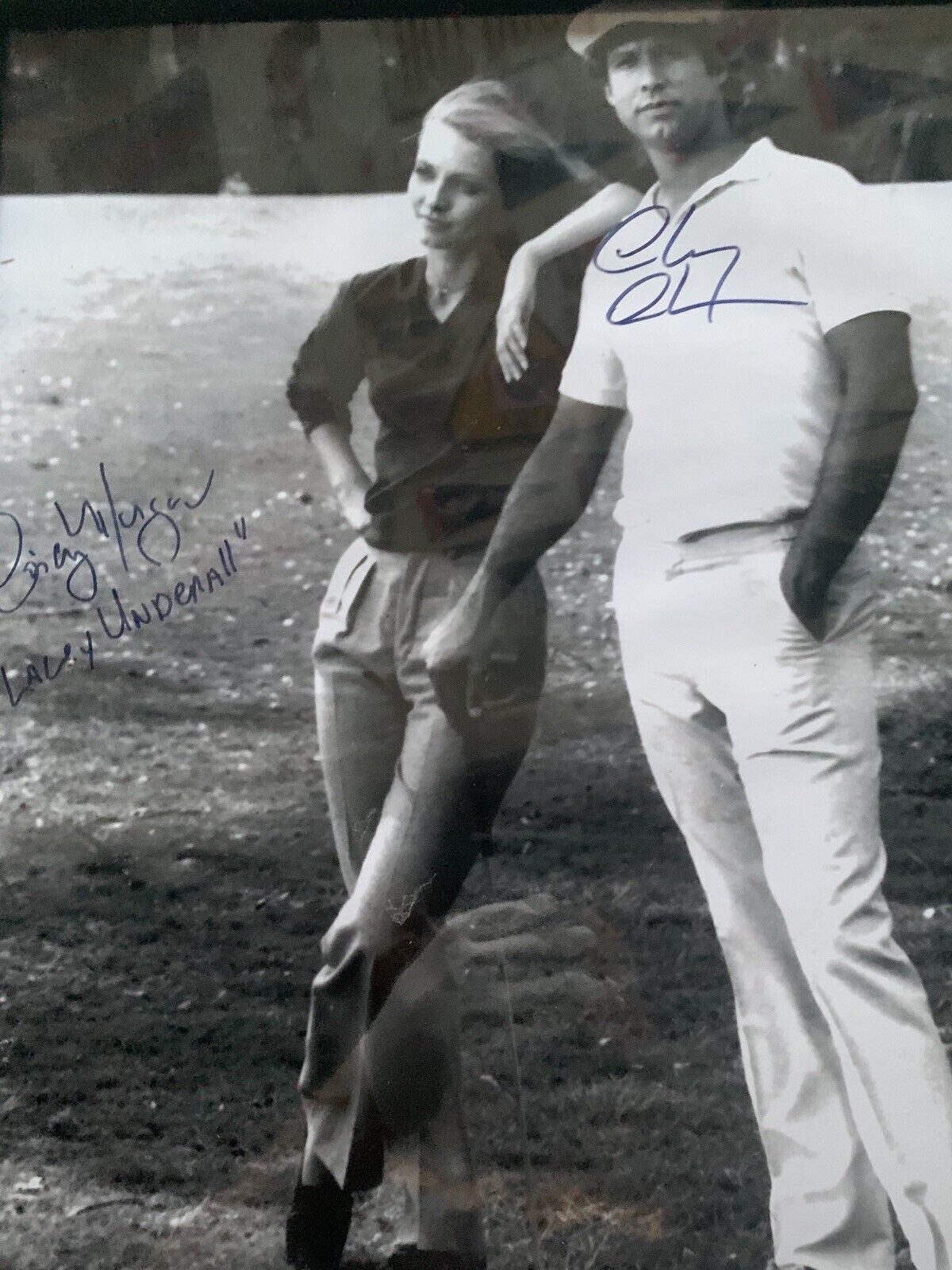 Chevy Chase Cindy Morgan Signed 16x20 Caddyshack Shwartz Hologram Coa