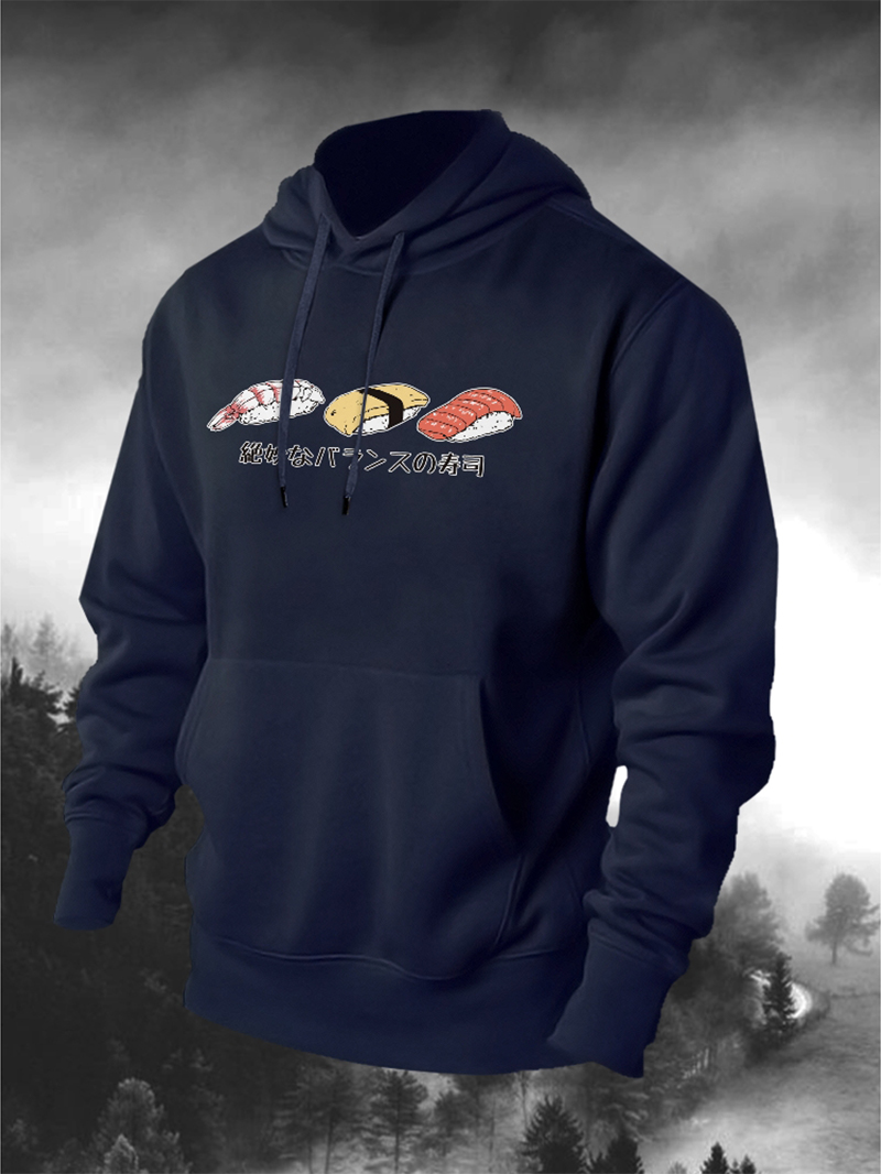 Delicious Sushi Printed Men's Hoodie