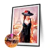Diamond Painting -5D Full Round Drill Woman with Hat