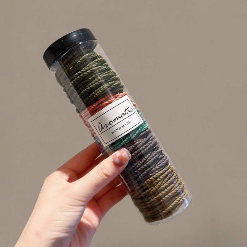 Canned Rubber Band Women’s Tie Head High Elastic Durable Hair Rope Tie Head New Rubber Band High Ponytail Hair Rope Hair Ring