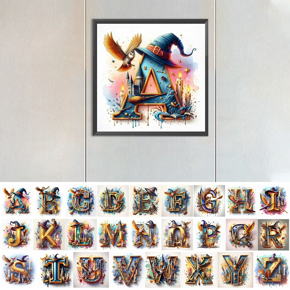 Diamond Painting - Full Square Drill - Harry Potter Letters(Canvas|35*35cm)