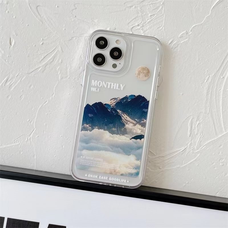 Mountain View Transparent Phone Case
