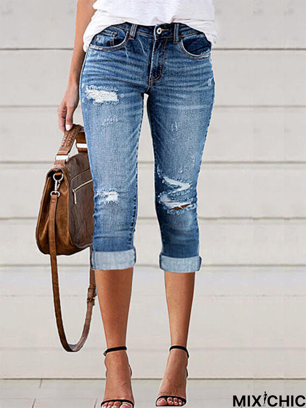 Plain Casual Jeans