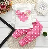 Baby Girls Sets Valentine Cute Dot Suits 2 Pcs