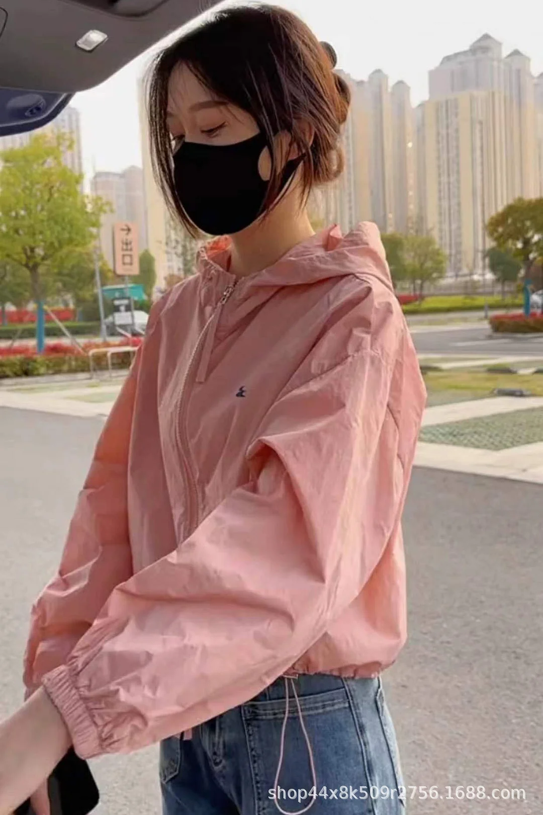 Woherb Sunscreen Clothing Female Summer Thin Coat Female Short Short 2024 New Loose Hooker Sunscreen Jacket-Outfit Ideas