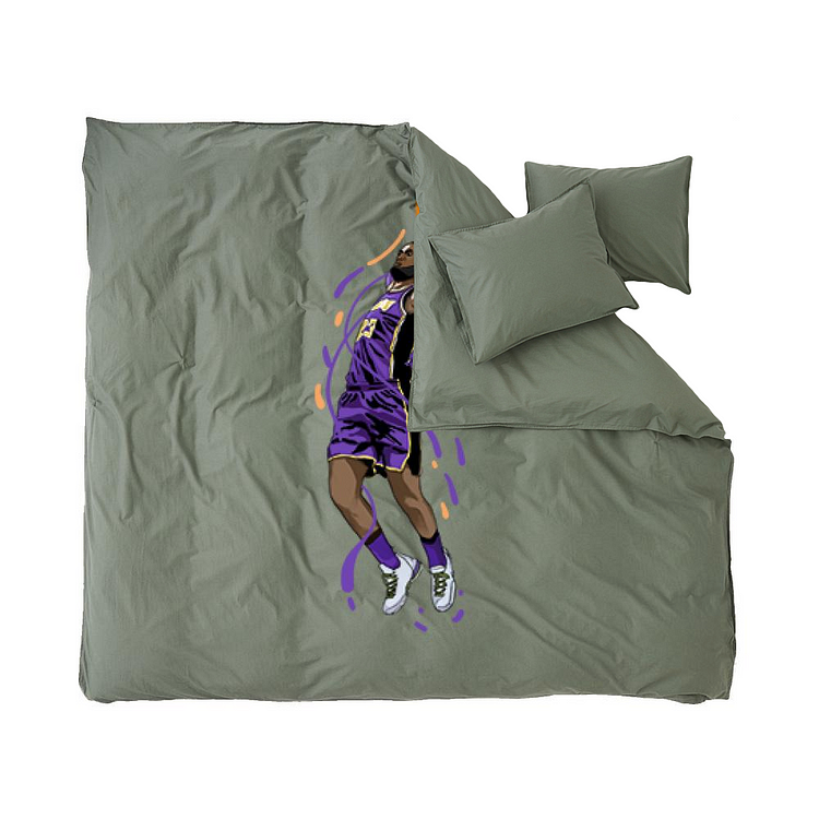 Los Angeles Lakers James, Basketball Duvet Cover Set