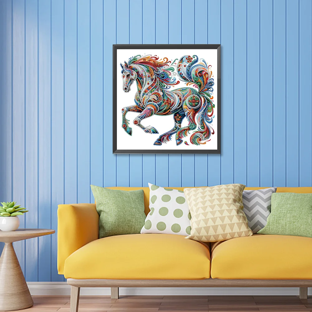 Diamond Painting - Partial Special Shaped Drill - Gorgeous Horse(Canvas|30*30cm)
