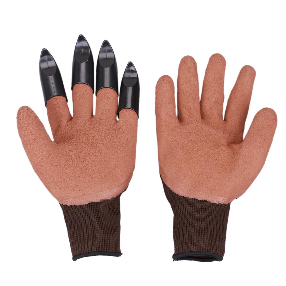 

1 Pair Garden Gloves 4 Left Hand Claw Fingertip ABS Gloves for Digging, Green, 501 Original