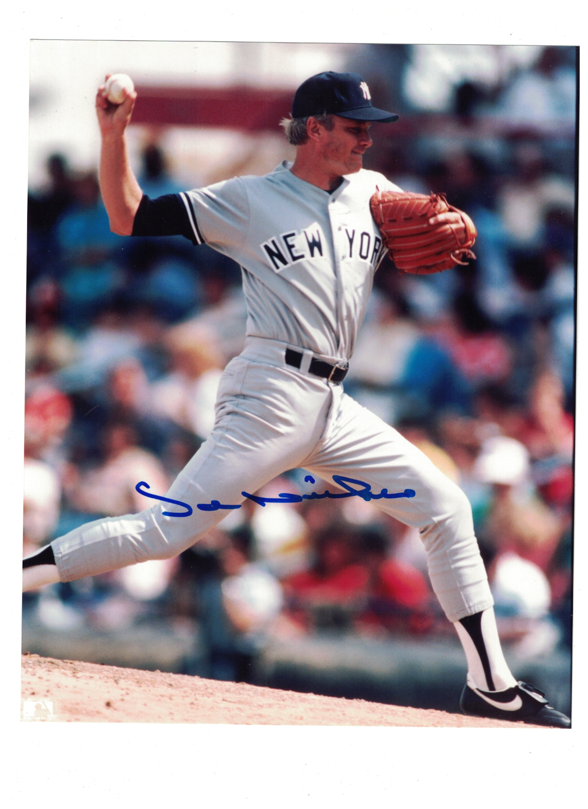 Joe Niekro New York Yankees Signed Baseball Photo Poster painting W/COA RH3