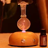 Essential Oil Nebulizing Diffuser - Aromatic Elegance - Wooden Base Design