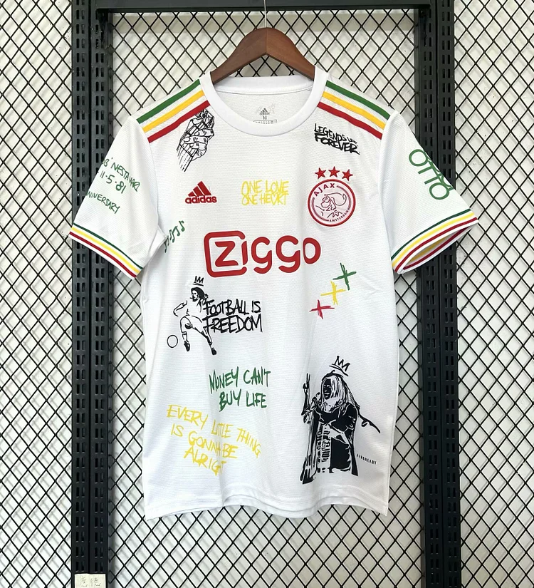 2025-26 Ajax Match White - Shirt - Fan Edition