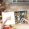 (US Only)6PCS Christmas Penguin DIY Diamond Art Greeting Cards Congratulations Cards