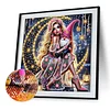 Crescent Moon Beauty - Crystal Rhinestone Diamond Painting