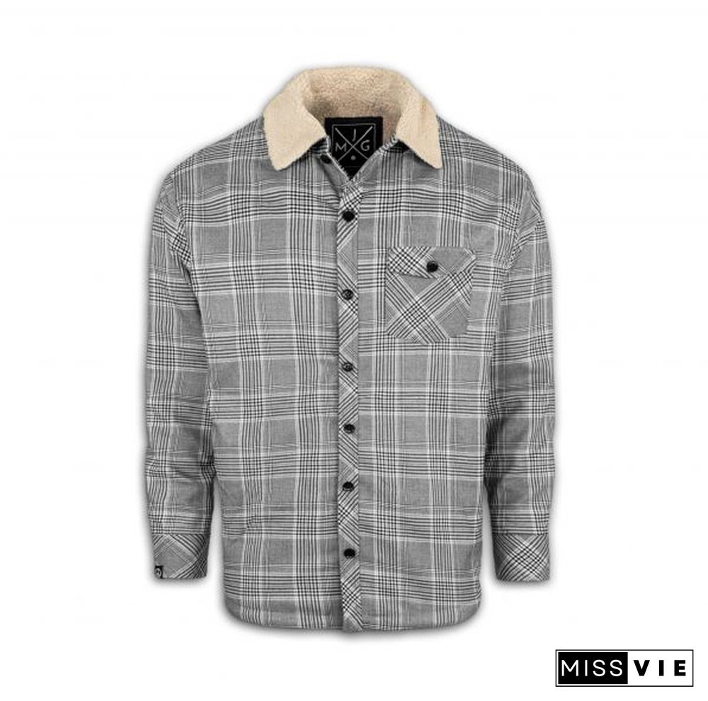 Street Fashion Casual Plaid Texture Jacket