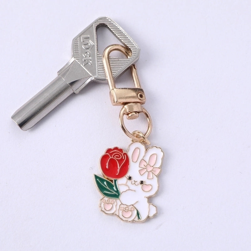 Minimalist Cat Zinc Alloy Women’s Keychain