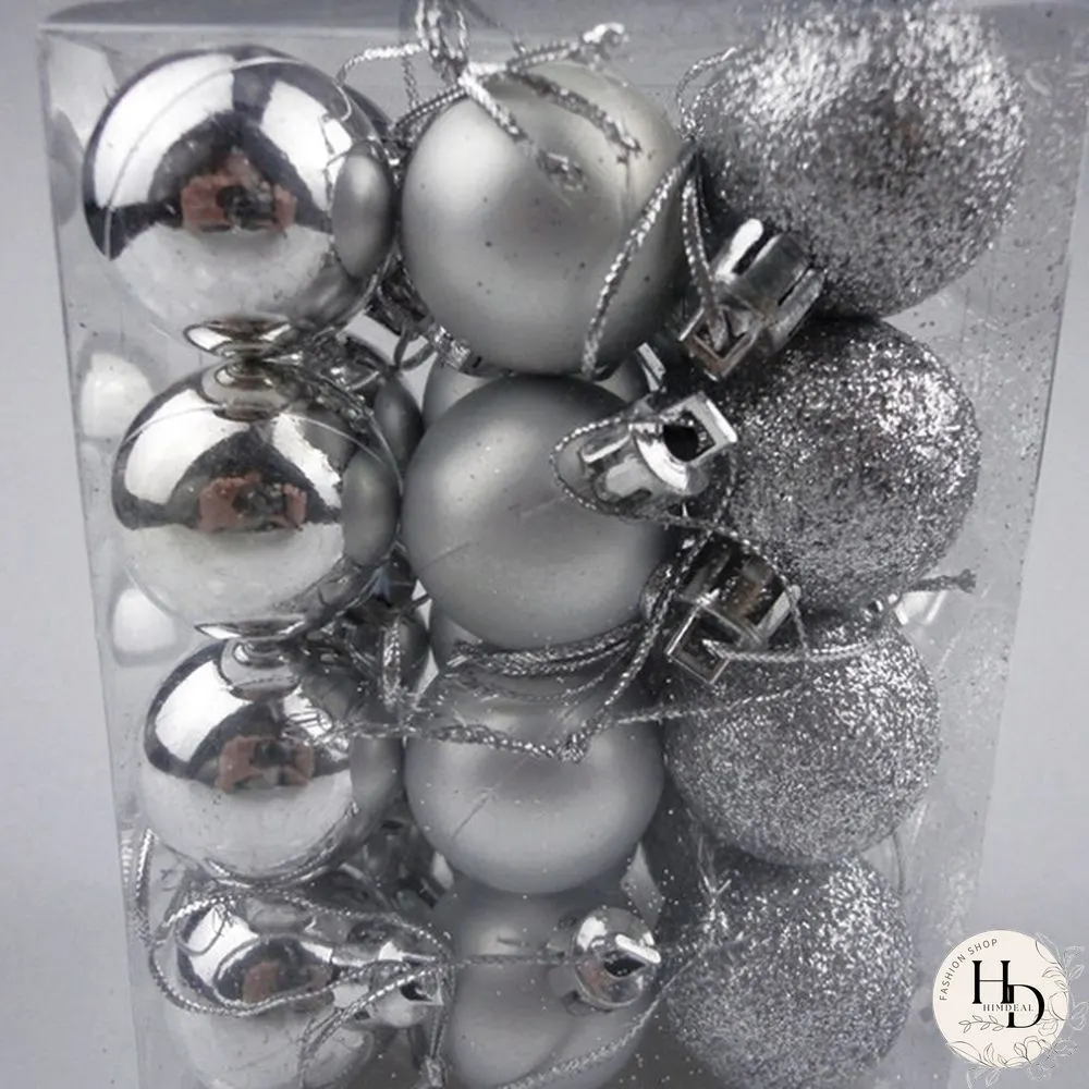PcsSet Christmas Tree Ornaments Multi-color Ball Plastic Gift for Xmas Holiday Decoration