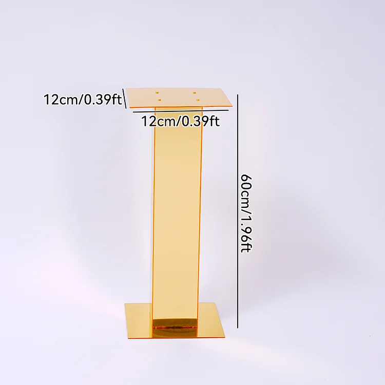 Angela Flower Gold Acrylic Flower Stand Wedding Banquet For Tables Arrangement Stage Floral Ball Event Accessories Window Display Shelf A8086