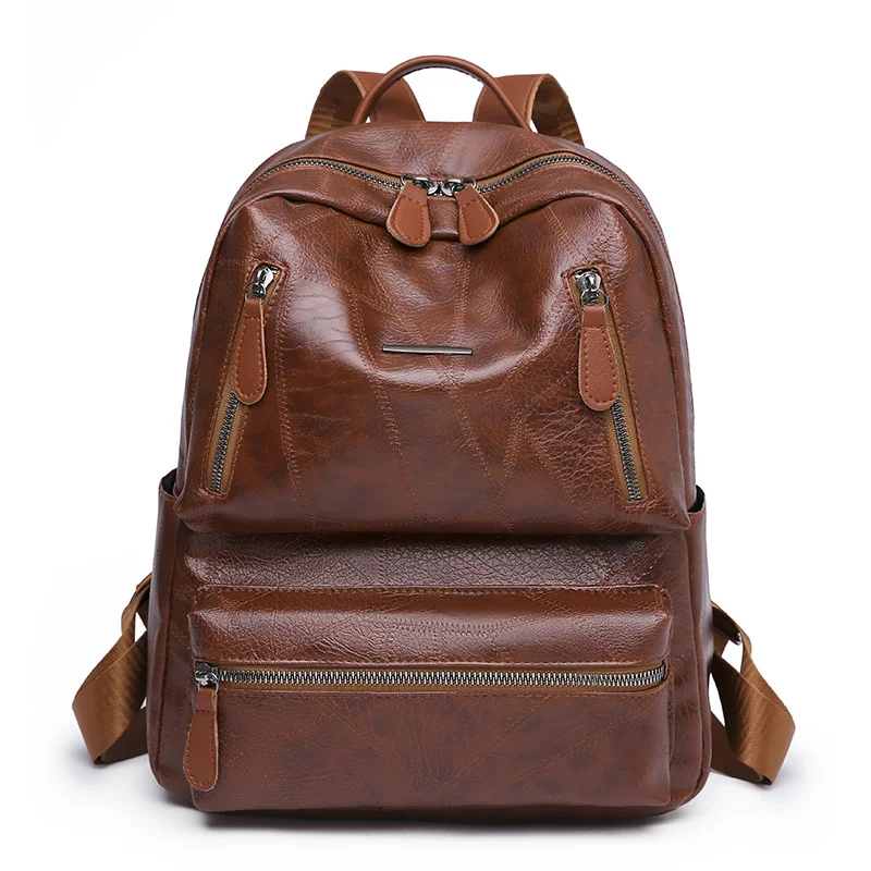 Soft Leather Shoulder Travel Bag