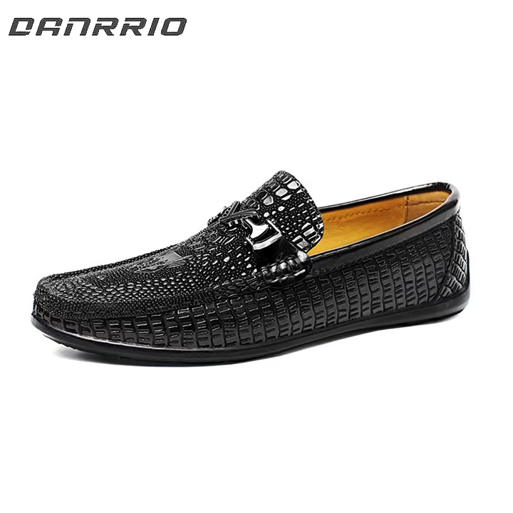 DANRRIO Crocodile Print Business Loafers Shoes | Moccasins DANRRIO.COM DANRRIO
