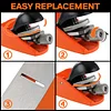 JORGENSEN 3.5 inch (approx. 8.9 cm) Mini Wood Planer. Suitable for woodworking, block planes, small hand planes, trimming, wood planing, crafts. Professional ductile iron body. Adjustable cutting depth.