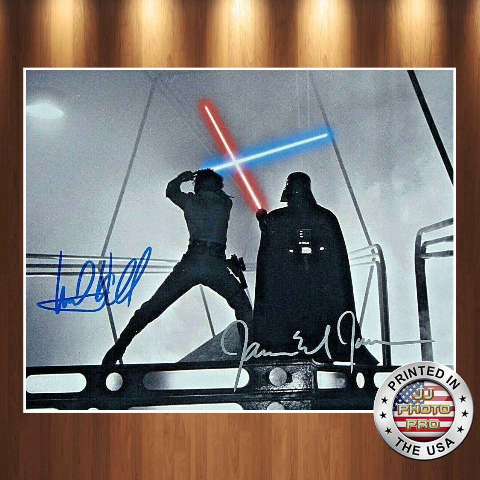 Mark Hamill James Earl Jones Autographed Signed 8x10 Photo Poster painting (Star Wars) REPRINT