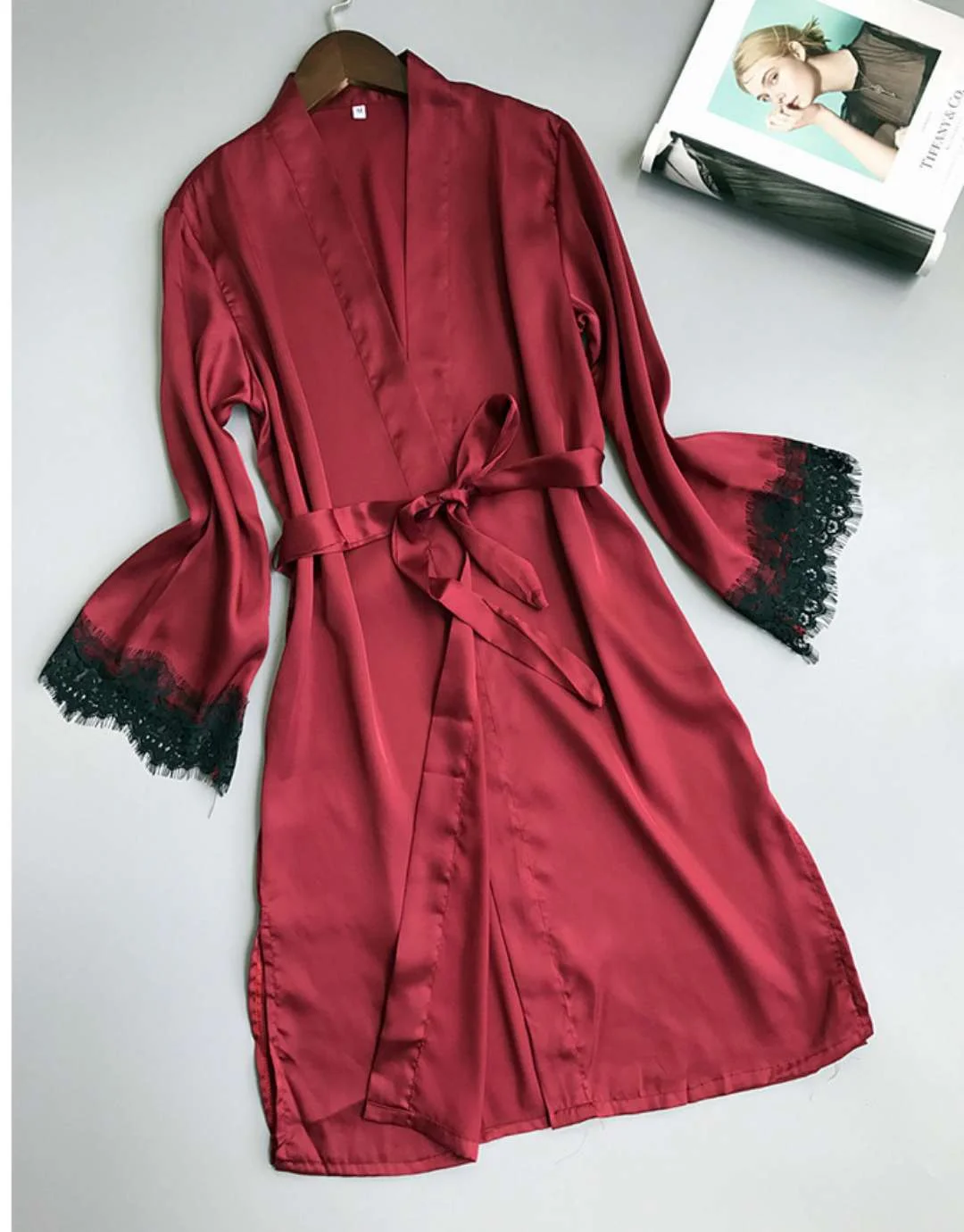 Uveng Sex Underwear Perspective Seduction Sexy Lace Side Home Pyjamas Large Ice Cream Bathrobe Pajamas