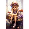 Diamond Painting -DIY Round Drill Little Girl(30x50cm)
