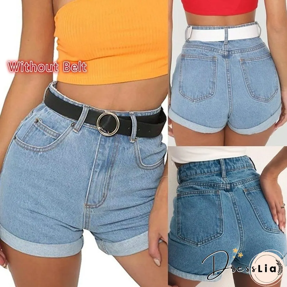 Women Denim Shorts Summer Fashion Slim Skinny Short Pants Beach Stretch Shorts Jeans