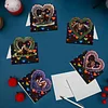 6PCS DIY Diamond Art Greeting Cards Horse Designs Congratulations Cards & Gifts