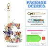 1Pc DIY Diamond Painting Lettter Keychain