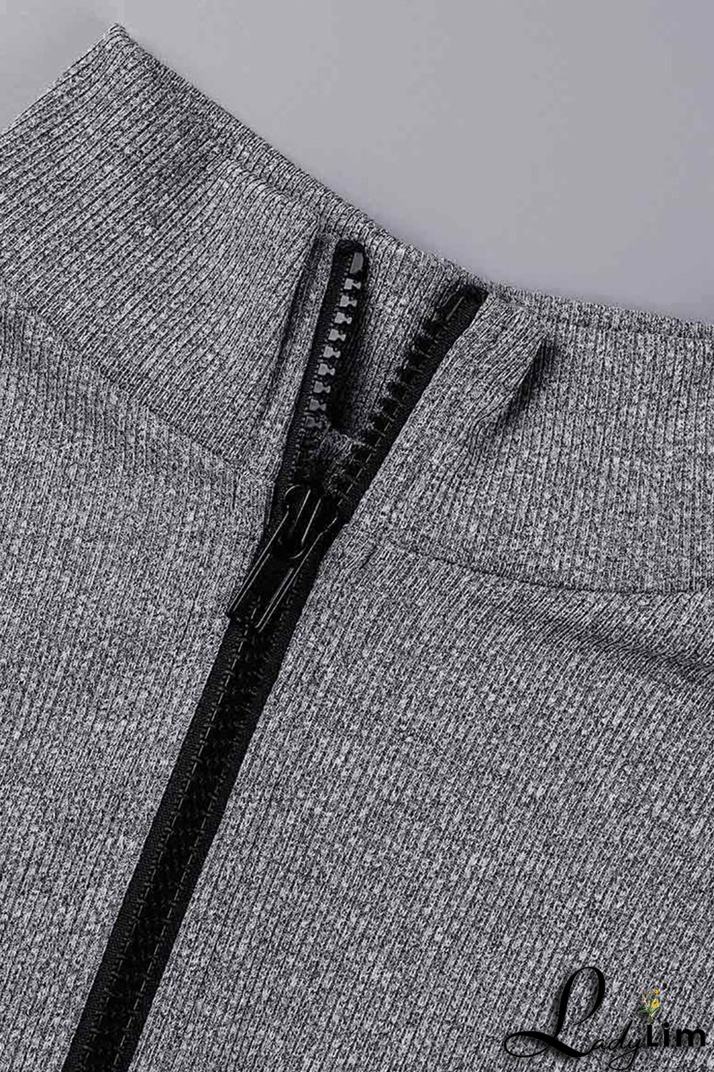 Blue Casual Sportswear Solid Patchwork Zipper Collar Regular Jumpsuits