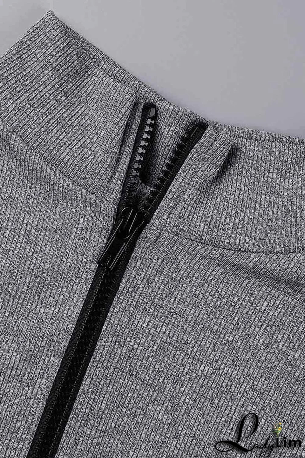 Blue Casual Sportswear Solid Patchwork Zipper Collar Regular Jumpsuits