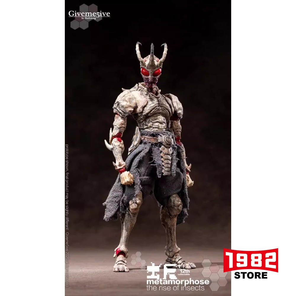 1/12 Scale Airoki Insects Soldier Action Figure Highly Detailed Insect Warrior Model Toy Collection Statue Articulated Figurine for Adult Collectors Premium Insect Soldier Display Piece Hobbyist Gift Airoki Insect Statue Toy