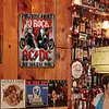 AC/DC - Panneaux en &eacute;tain m&eacute;tallique(20*30cm/30*40cm) - Musique