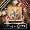 (25x25cm)DIY Pearl Painting Xmas Framed Handmade Pearl Material Art Kit Living Room Decor
