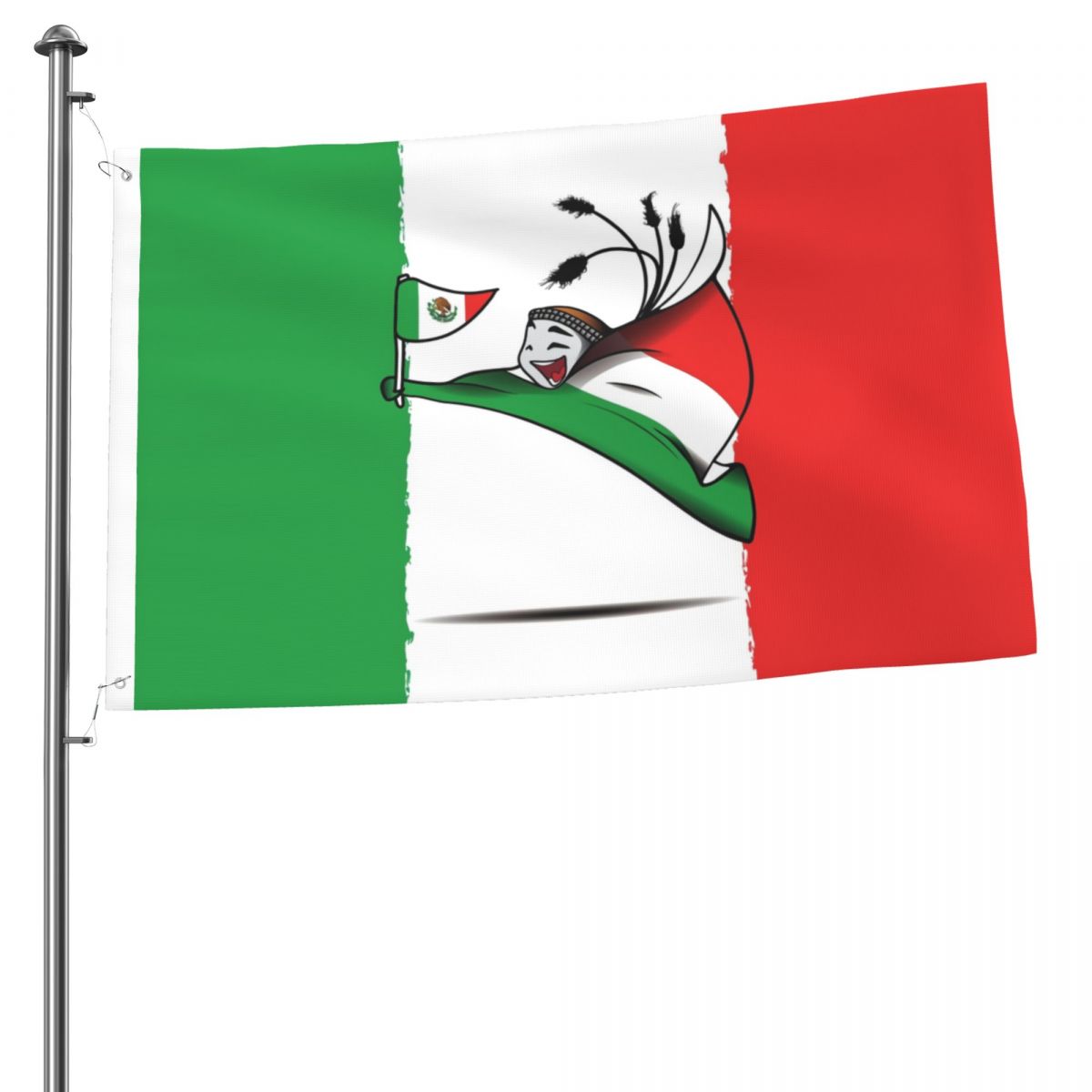 Mexico World Cup 2022 Mascot 2x3 FT UV Resistant Flag
