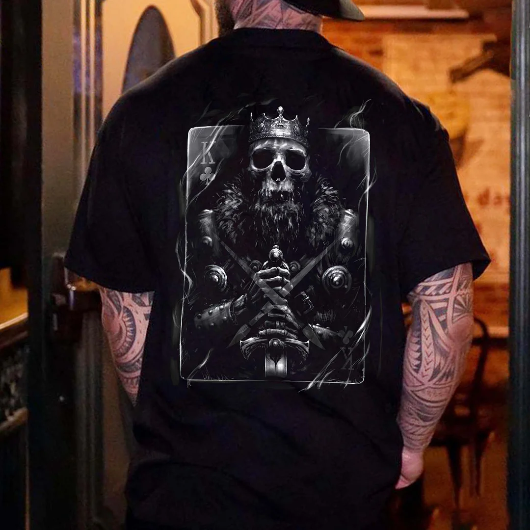 Lord Of Skull Printed Men's T-shirt -  