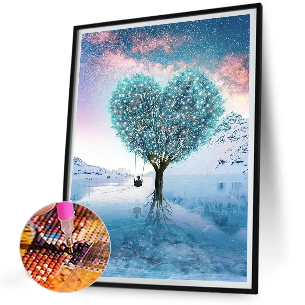 Full Round Diamond Painting 30*40cm - Strange Tree