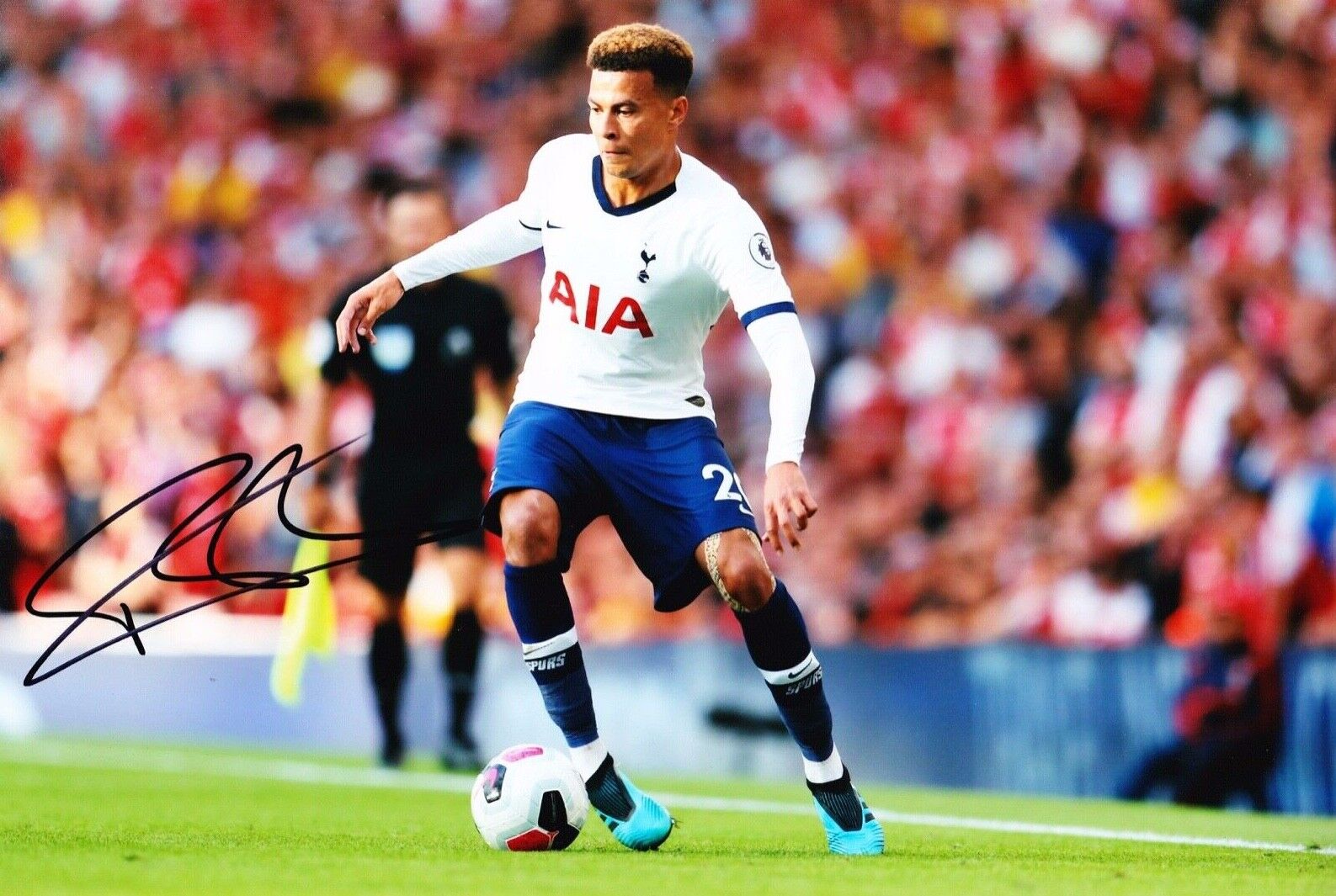 Dele Alli Signed 12X8 Photo Poster painting ENGLAND SPURS Tottenham Hotspur AFTAL COA (1499)