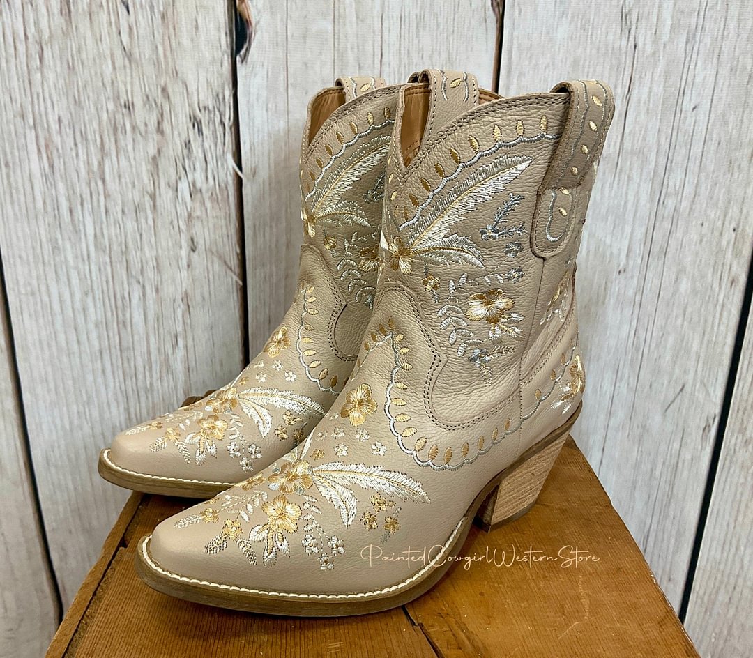 Dingo Women's Primrose Sand Ankle Boot Booties DI748