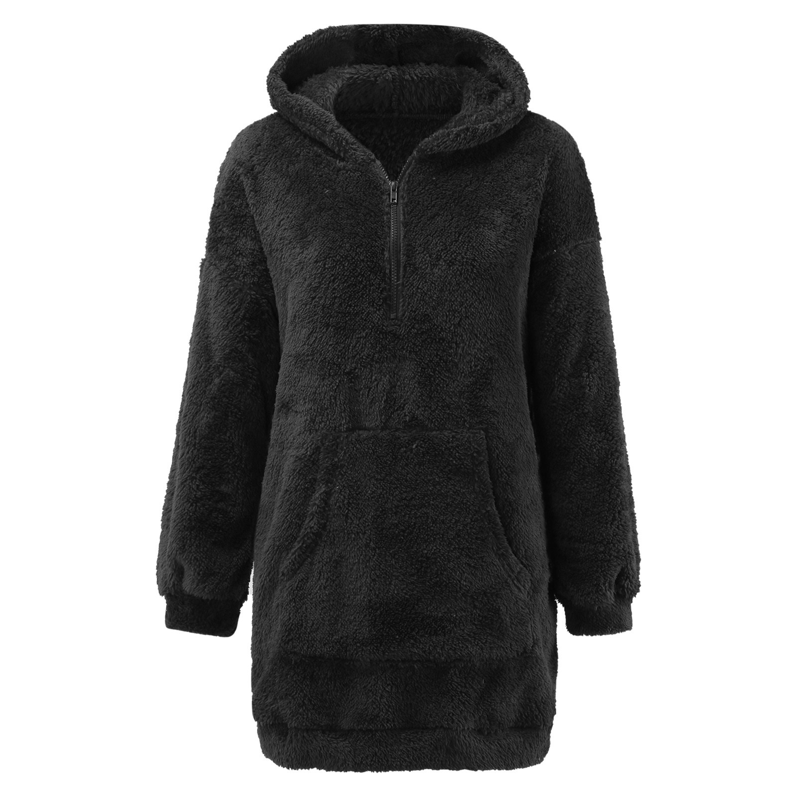 Long Sleeve Plush Fluffy Flannel Hoodies