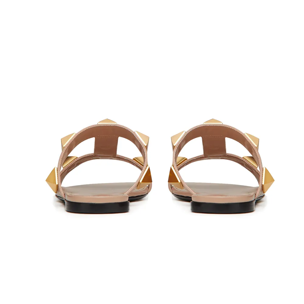 Women's Roman Stud Slide Sandals-vocosishoes
