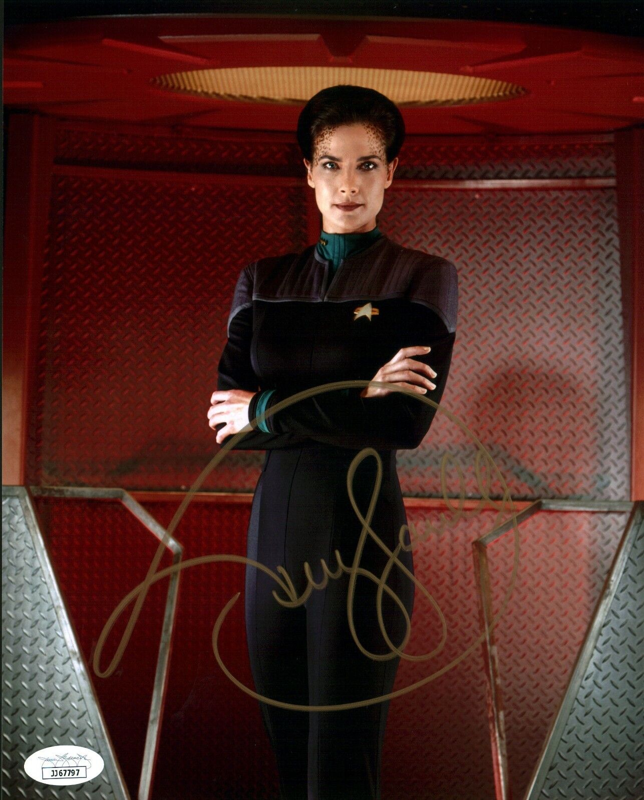 Terry Farrell Star Trek 8x10 Photo Poster painting Signed Autographed JSA Certified COA