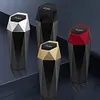 2Pcs Mini Car Trash Can with Lid Leakproof Vehicle Trash Bin Small Car Dustbin