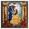 Disney-Beauty And The Beast-14CT Stamped Cross Stitch 50*50cm/19.69*19.69in