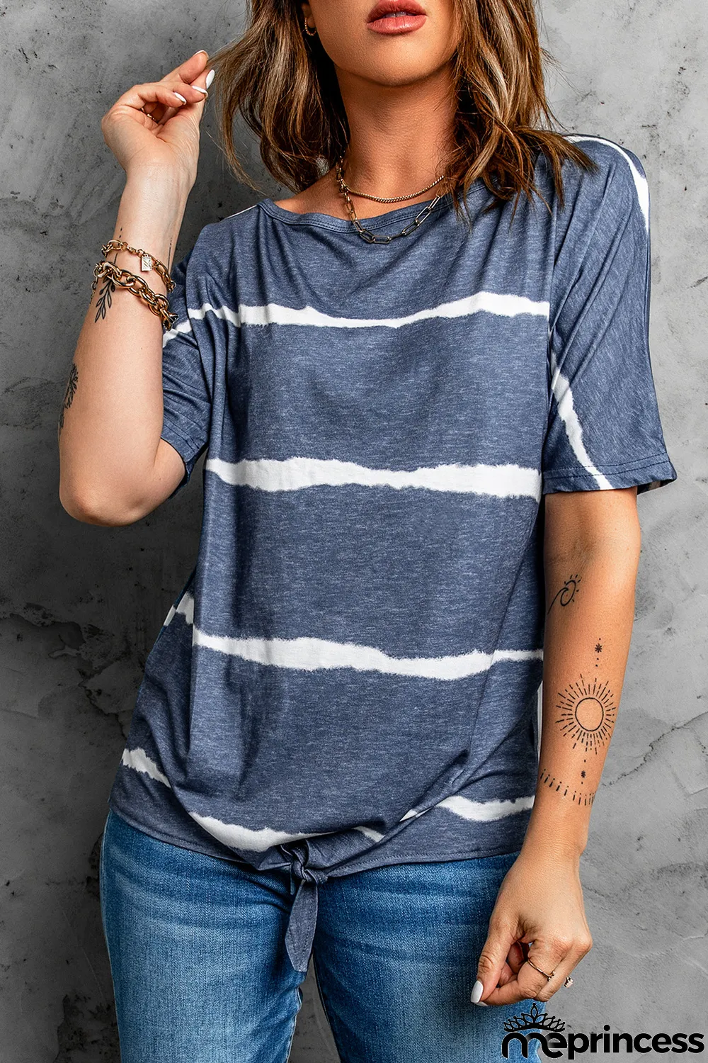Tie-dye Print Loose T-shirt