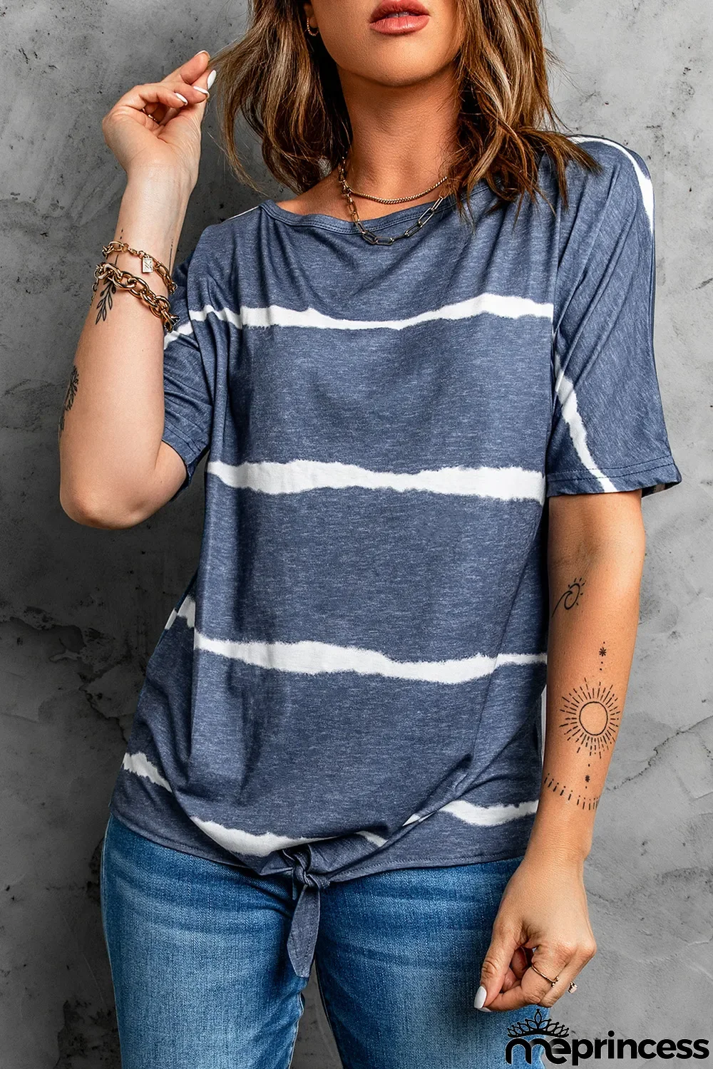 Tie-dye Print Loose T-shirt
