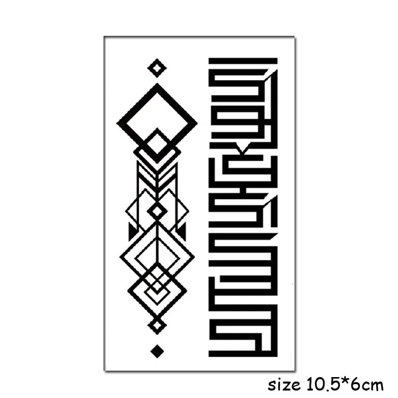 Temporary Tattoo Stickers Sexy Cross English Alphabet Line Fake Tatto Waterproof Tatoo Hand Leg Belly Small Size for Women Men