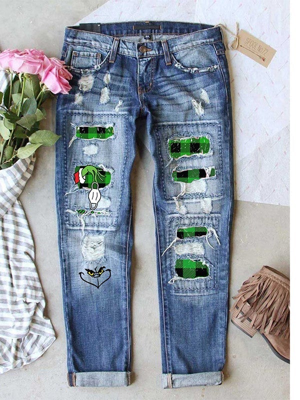 Women Bottoms Jeans Graphic